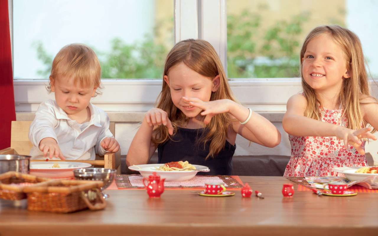 Satte und glückliche Kindermäuler