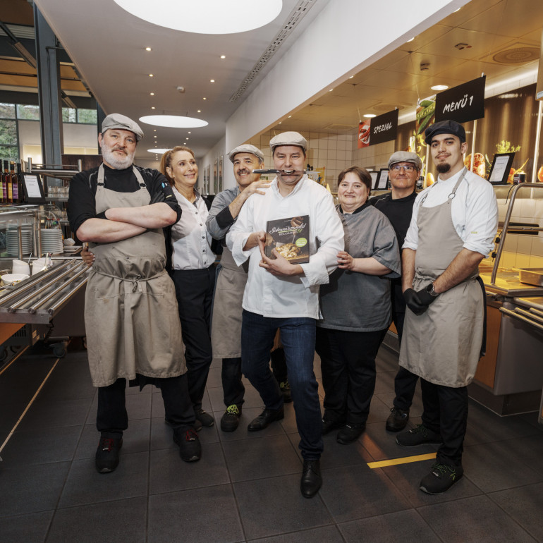 Ronny Loll mit Küchenteam bei Meiko in Offenburg
