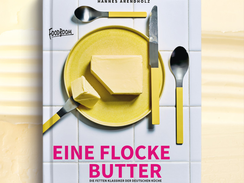 Eine Flocke Butter